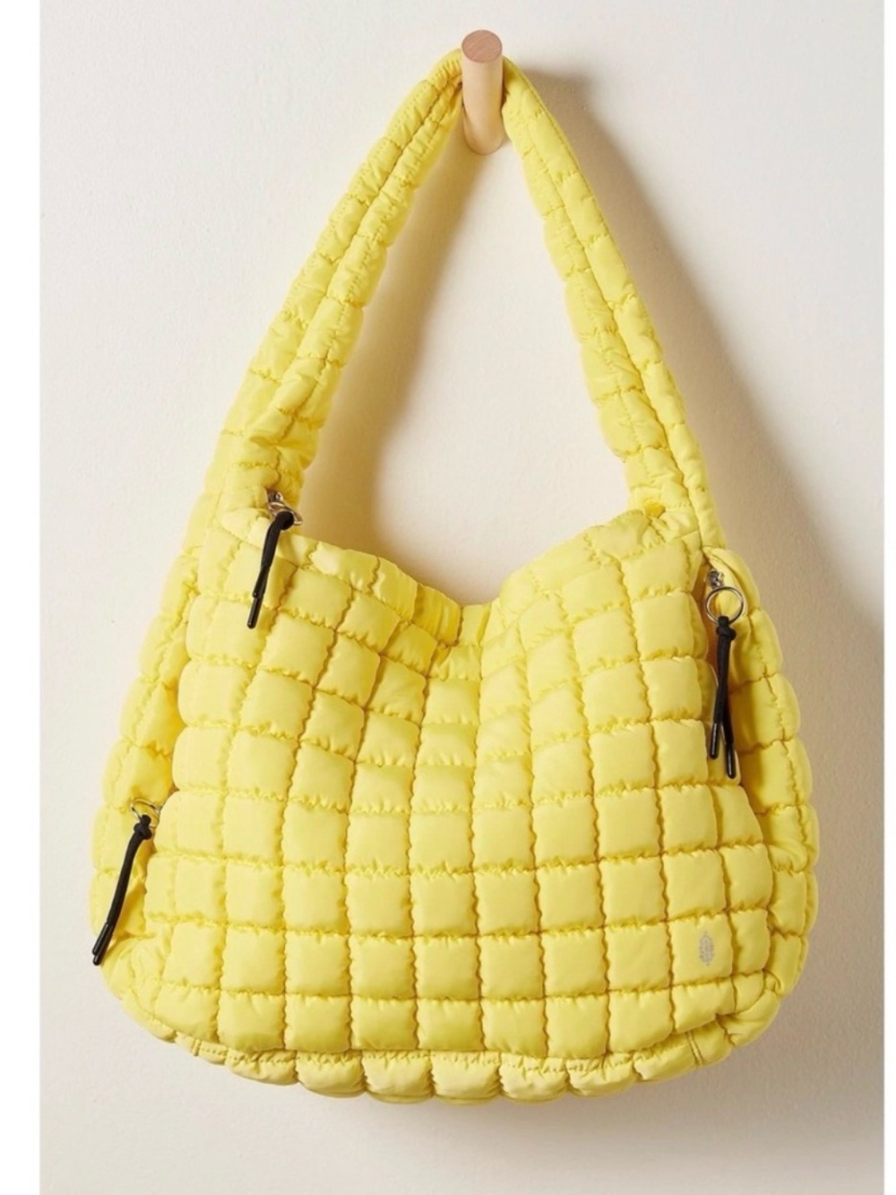 Free People Quilted Puffer Shoulder Bag in Sour Citrus Sold Out